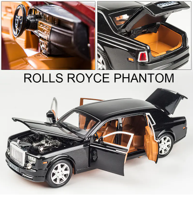 Rolls Royce Phantom Alloy Model - 1:24 Scale - Sound and Light Features