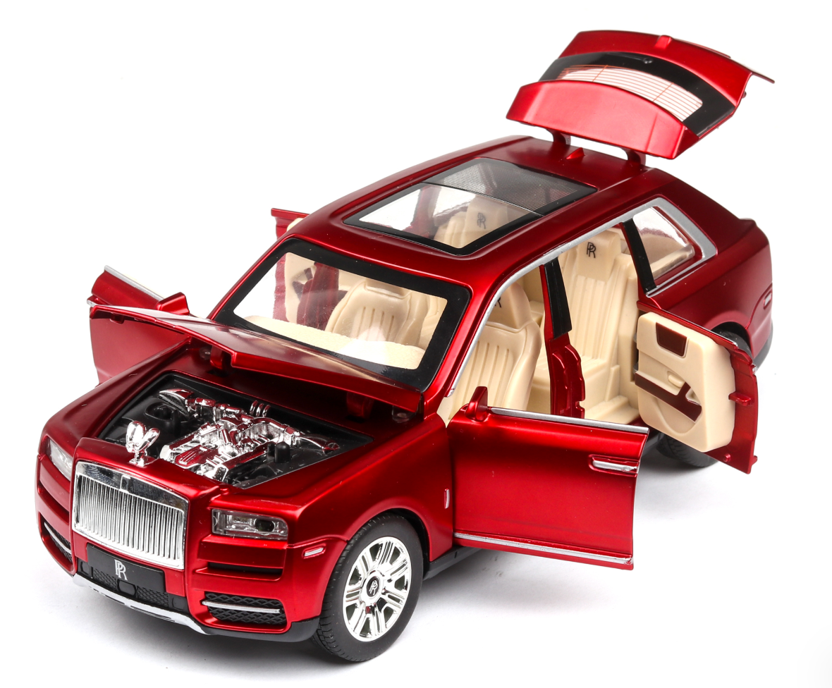 Rolls Royce Cullinan Alloy Model - 1:24 Scale - Sound and Light Features