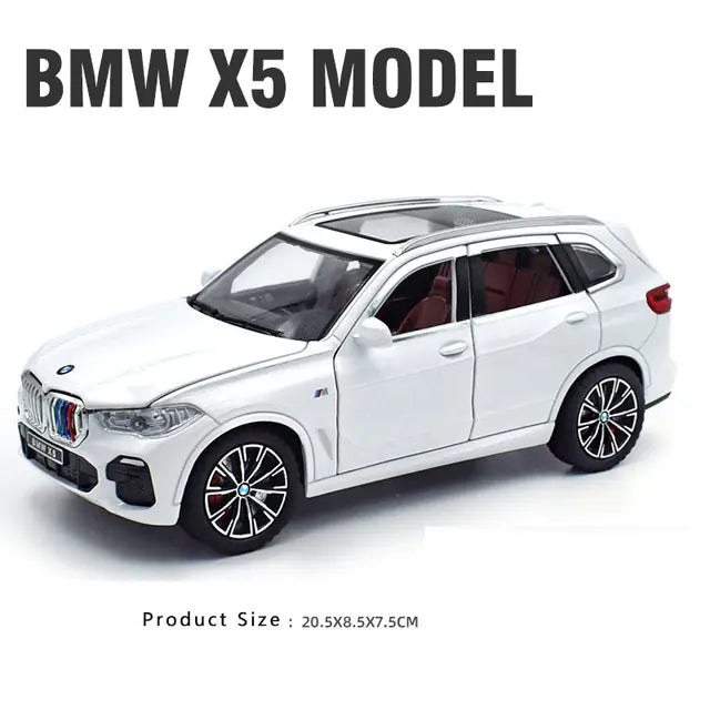 BMW X5 Alloy Model - 1:24 Scale - Sound and Light Features