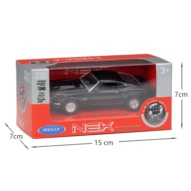 Ford Mustang 1969 Fastback Alloy Model - 1:38 Scale